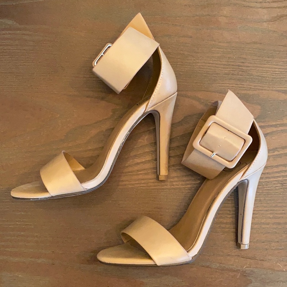 Nude Basic Strappy Heel - image 2